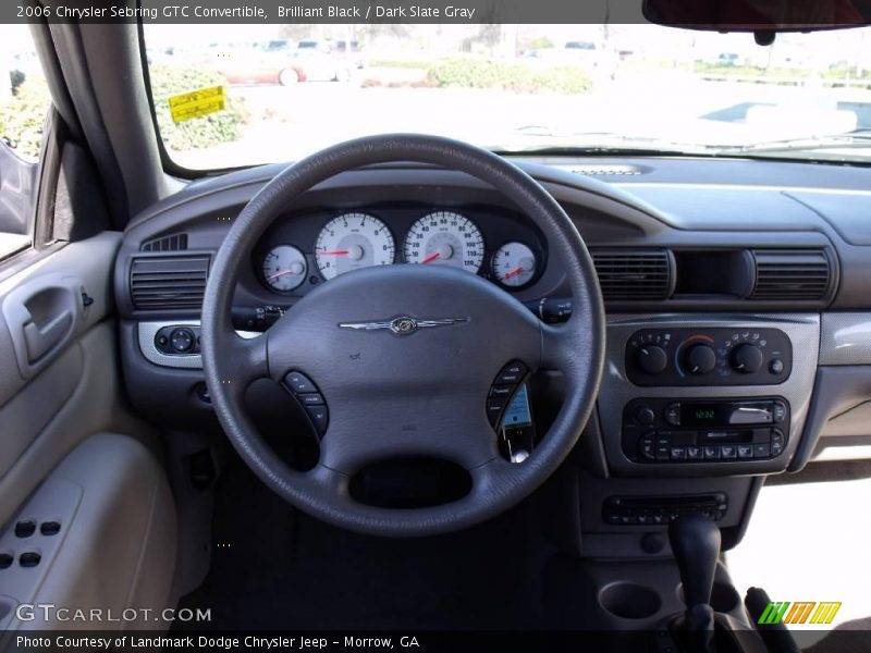 Brilliant Black / Dark Slate Gray 2006 Chrysler Sebring GTC Convertible