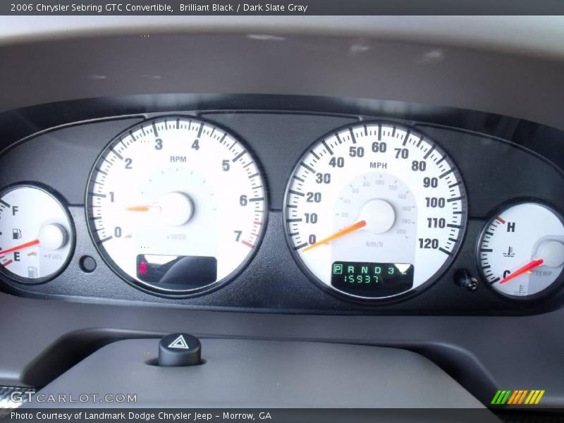 Brilliant Black / Dark Slate Gray 2006 Chrysler Sebring GTC Convertible