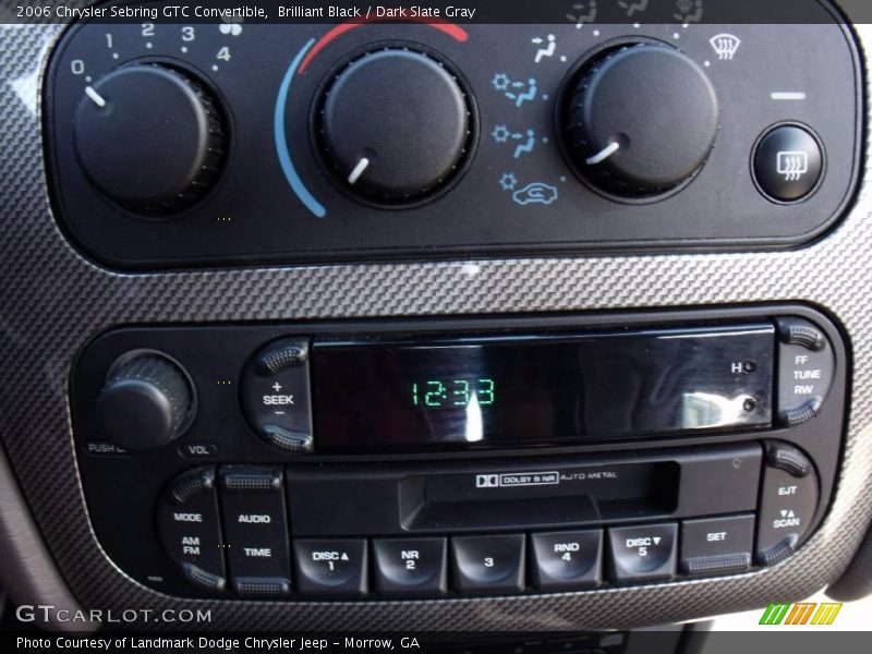 Brilliant Black / Dark Slate Gray 2006 Chrysler Sebring GTC Convertible