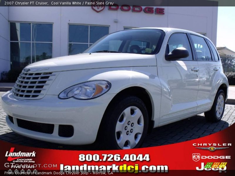 Cool Vanilla White / Pastel Slate Gray 2007 Chrysler PT Cruiser