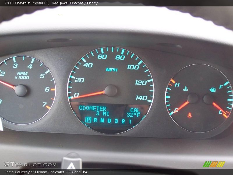 Red Jewel Tintcoat / Ebony 2010 Chevrolet Impala LT