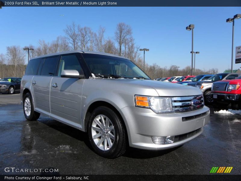 Brilliant Silver Metallic / Medium Light Stone 2009 Ford Flex SEL