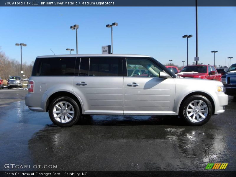 Brilliant Silver Metallic / Medium Light Stone 2009 Ford Flex SEL