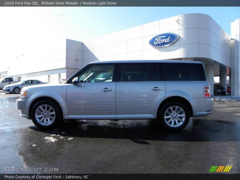 Brilliant Silver Metallic / Medium Light Stone 2009 Ford Flex SEL