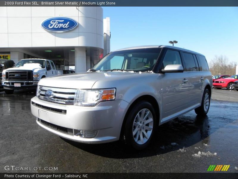Brilliant Silver Metallic / Medium Light Stone 2009 Ford Flex SEL