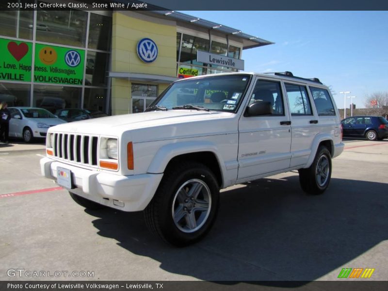 Stone White / Agate 2001 Jeep Cherokee Classic