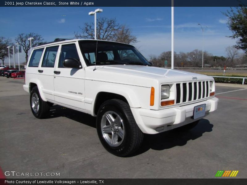 Stone White / Agate 2001 Jeep Cherokee Classic