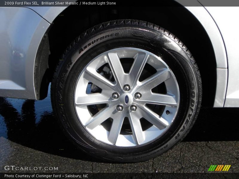 Brilliant Silver Metallic / Medium Light Stone 2009 Ford Flex SEL