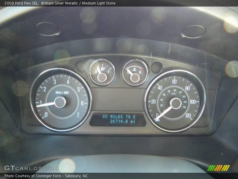 Brilliant Silver Metallic / Medium Light Stone 2009 Ford Flex SEL