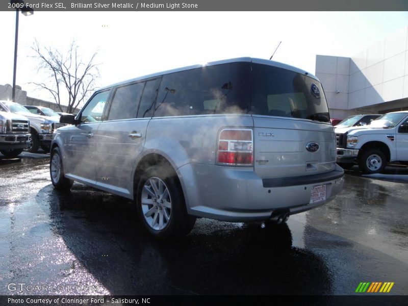 Brilliant Silver Metallic / Medium Light Stone 2009 Ford Flex SEL