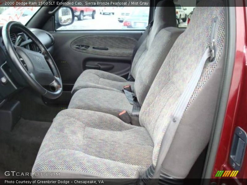 Sierra Bronze Pearlcoat / Mist Gray 2000 Dodge Ram 1500 SLT Extended Cab