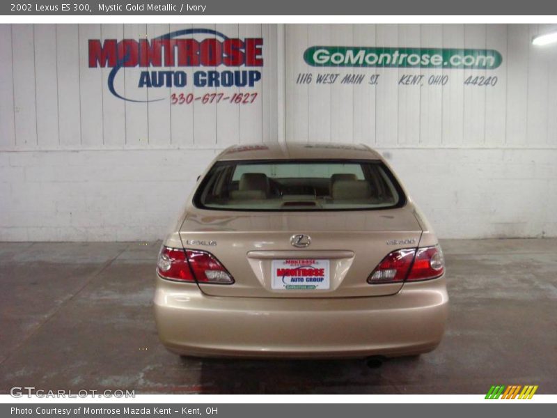 Mystic Gold Metallic / Ivory 2002 Lexus ES 300