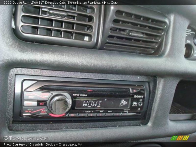 Sierra Bronze Pearlcoat / Mist Gray 2000 Dodge Ram 1500 SLT Extended Cab