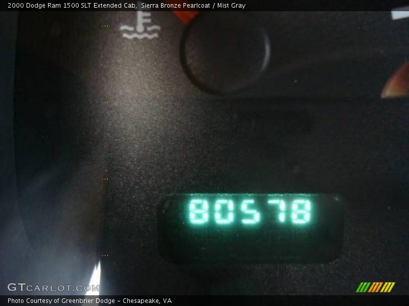Sierra Bronze Pearlcoat / Mist Gray 2000 Dodge Ram 1500 SLT Extended Cab