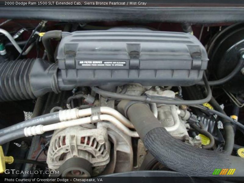 Sierra Bronze Pearlcoat / Mist Gray 2000 Dodge Ram 1500 SLT Extended Cab