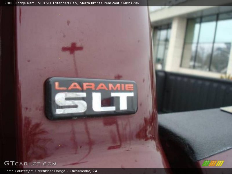Sierra Bronze Pearlcoat / Mist Gray 2000 Dodge Ram 1500 SLT Extended Cab