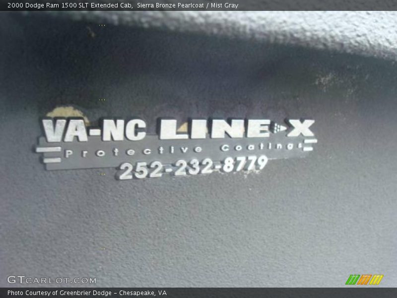 Sierra Bronze Pearlcoat / Mist Gray 2000 Dodge Ram 1500 SLT Extended Cab