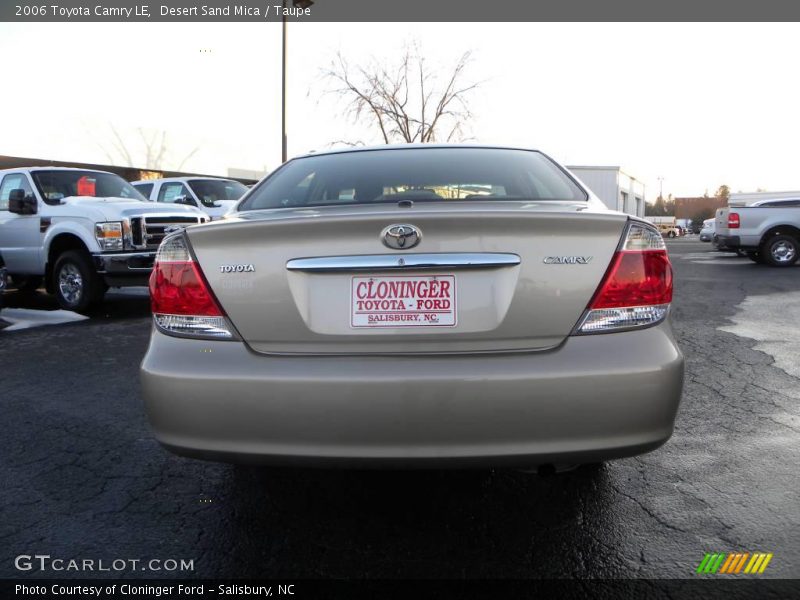 Desert Sand Mica / Taupe 2006 Toyota Camry LE