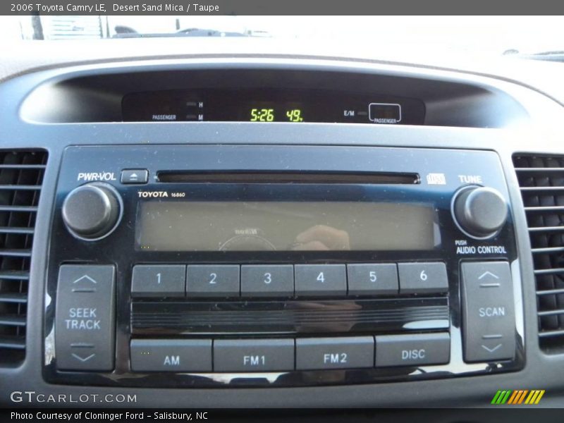 Desert Sand Mica / Taupe 2006 Toyota Camry LE