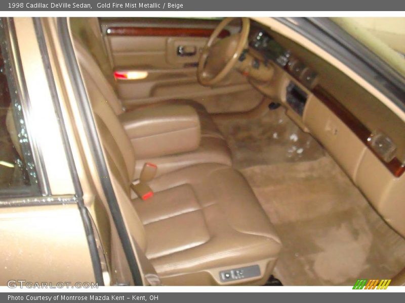 Gold Fire Mist Metallic / Beige 1998 Cadillac DeVille Sedan