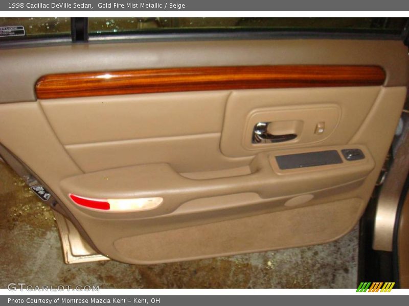 Gold Fire Mist Metallic / Beige 1998 Cadillac DeVille Sedan