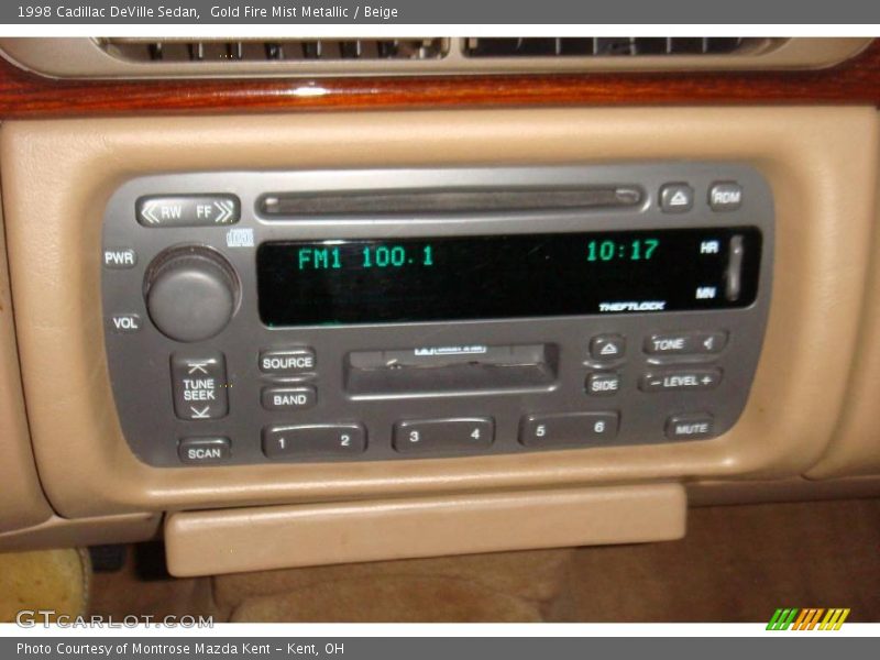 Gold Fire Mist Metallic / Beige 1998 Cadillac DeVille Sedan