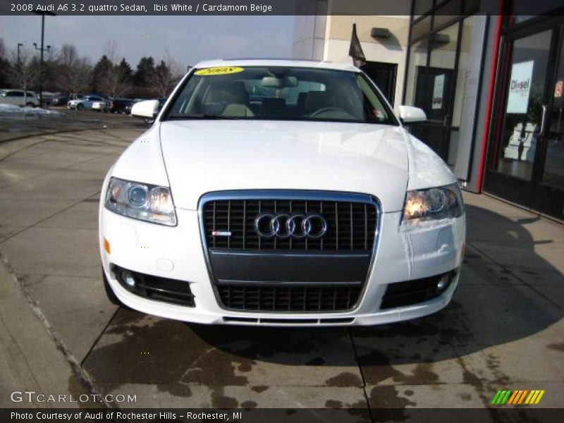 Ibis White / Cardamom Beige 2008 Audi A6 3.2 quattro Sedan