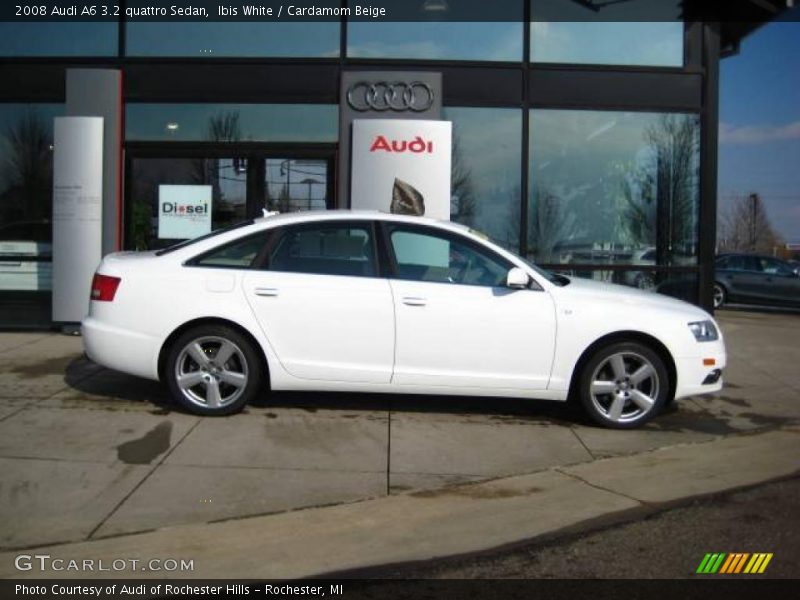 Ibis White / Cardamom Beige 2008 Audi A6 3.2 quattro Sedan