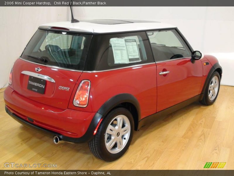 Chili Red / Black/Panther Black 2006 Mini Cooper Hardtop
