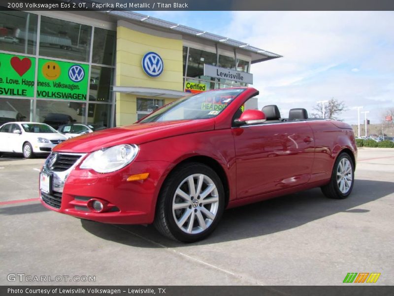 Paprika Red Metallic / Titan Black 2008 Volkswagen Eos 2.0T