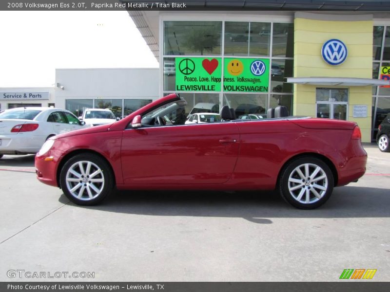Paprika Red Metallic / Titan Black 2008 Volkswagen Eos 2.0T