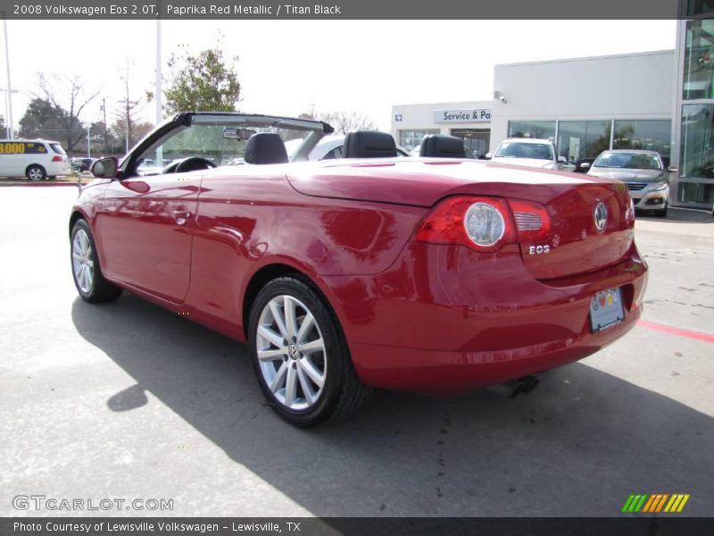 Paprika Red Metallic / Titan Black 2008 Volkswagen Eos 2.0T