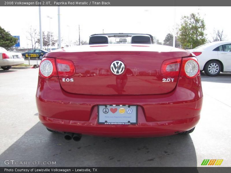 Paprika Red Metallic / Titan Black 2008 Volkswagen Eos 2.0T