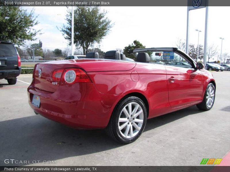 Paprika Red Metallic / Titan Black 2008 Volkswagen Eos 2.0T