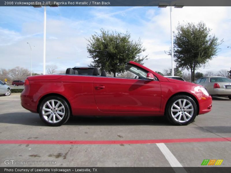 Paprika Red Metallic / Titan Black 2008 Volkswagen Eos 2.0T