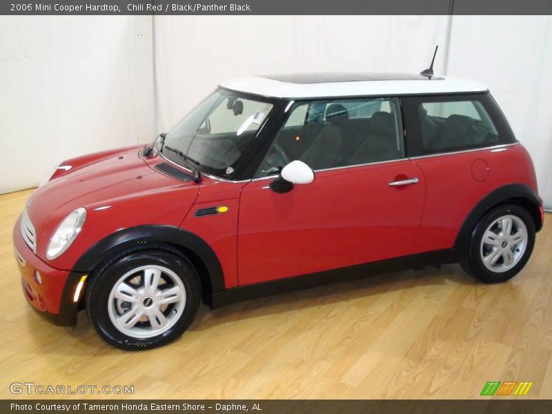 Chili Red / Black/Panther Black 2006 Mini Cooper Hardtop