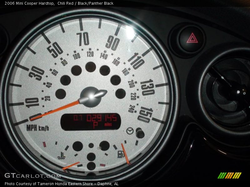 Chili Red / Black/Panther Black 2006 Mini Cooper Hardtop