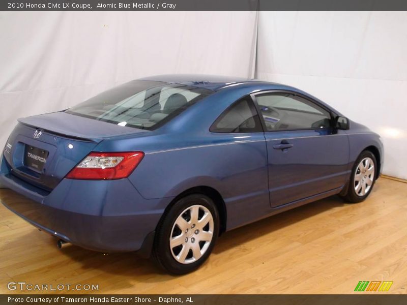 Atomic Blue Metallic / Gray 2010 Honda Civic LX Coupe