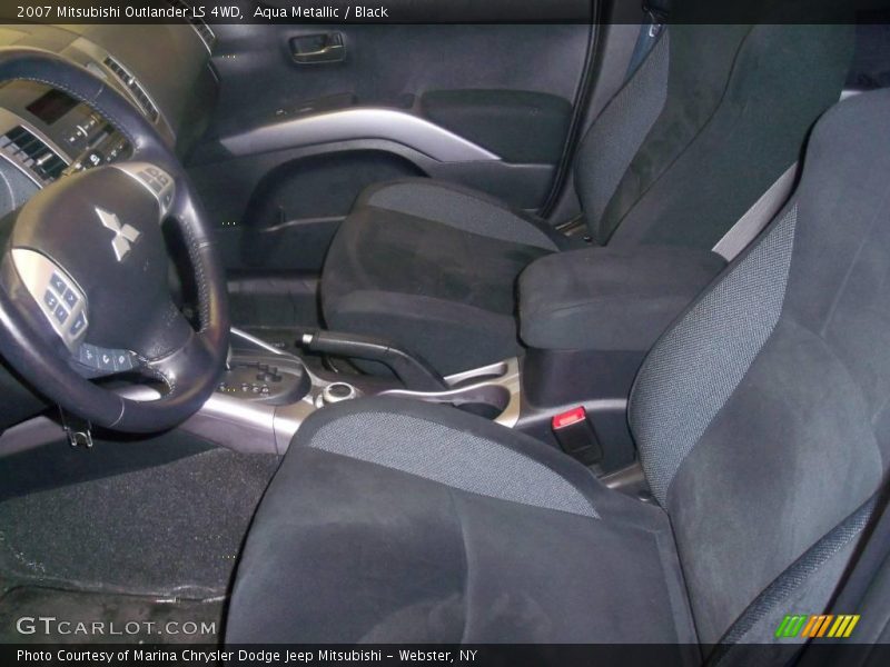 Aqua Metallic / Black 2007 Mitsubishi Outlander LS 4WD