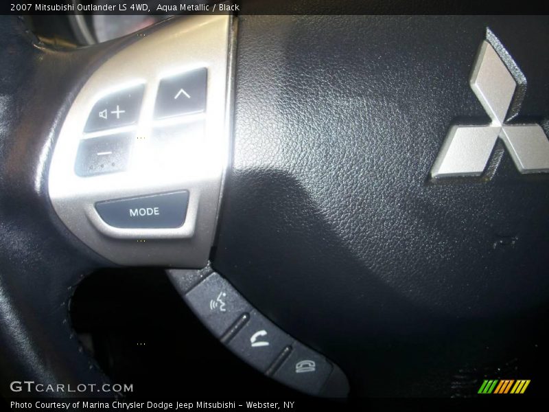 Aqua Metallic / Black 2007 Mitsubishi Outlander LS 4WD