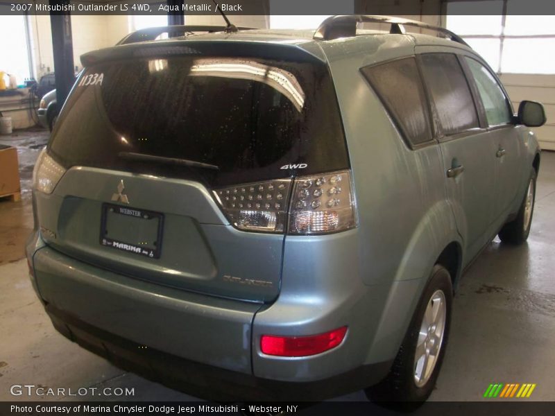 Aqua Metallic / Black 2007 Mitsubishi Outlander LS 4WD