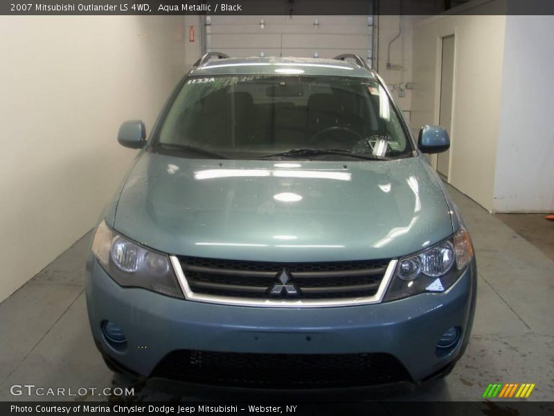 Aqua Metallic / Black 2007 Mitsubishi Outlander LS 4WD