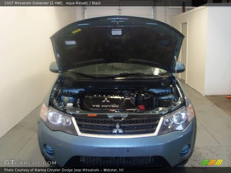 Aqua Metallic / Black 2007 Mitsubishi Outlander LS 4WD