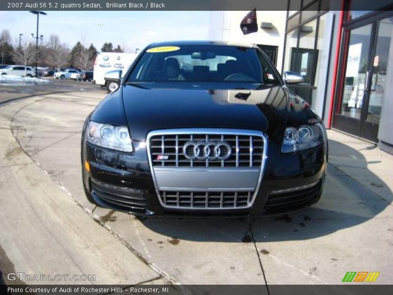 Brilliant Black / Black 2007 Audi S6 5.2 quattro Sedan