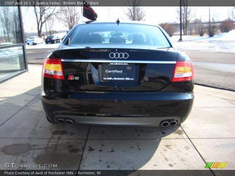 Brilliant Black / Black 2007 Audi S6 5.2 quattro Sedan