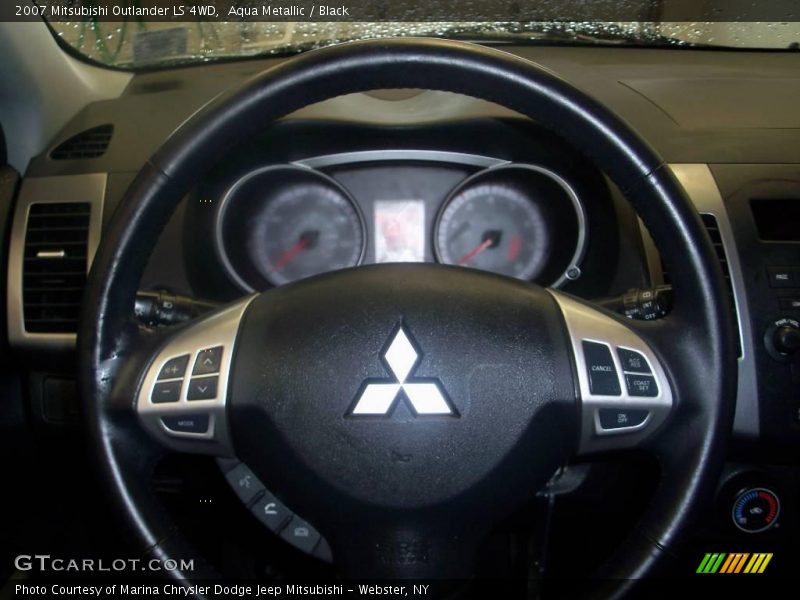 Aqua Metallic / Black 2007 Mitsubishi Outlander LS 4WD