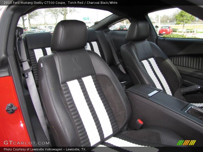 Torch Red / Charcoal Black/White 2010 Ford Mustang Shelby GT500 Coupe