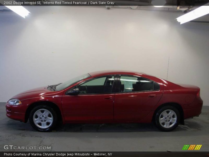 Inferno Red Tinted Pearlcoat / Dark Slate Gray 2002 Dodge Intrepid SE