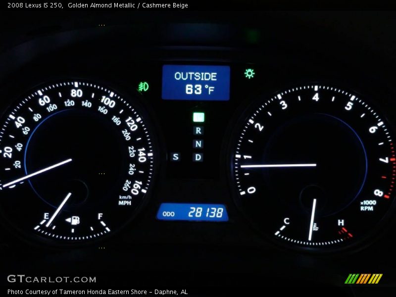Golden Almond Metallic / Cashmere Beige 2008 Lexus IS 250