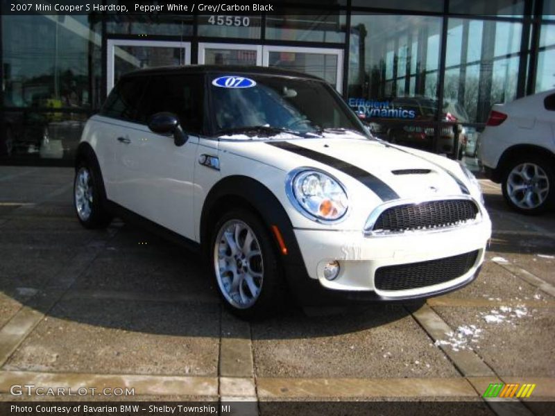 Pepper White / Grey/Carbon Black 2007 Mini Cooper S Hardtop